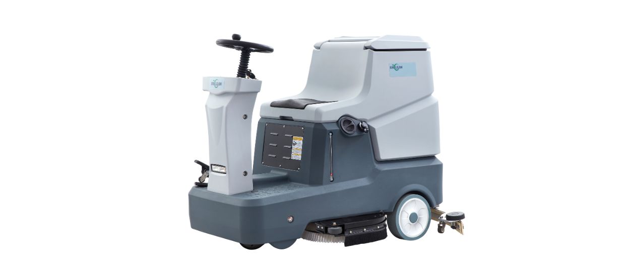 ERIClean E710R Rider Scrubber E710R, E710R, ERIClean, rider scrubber, floor scrubber, automatic floor scrubber, LiFePO4 floor scrubber, commercial floor cleaning machine, 28 in