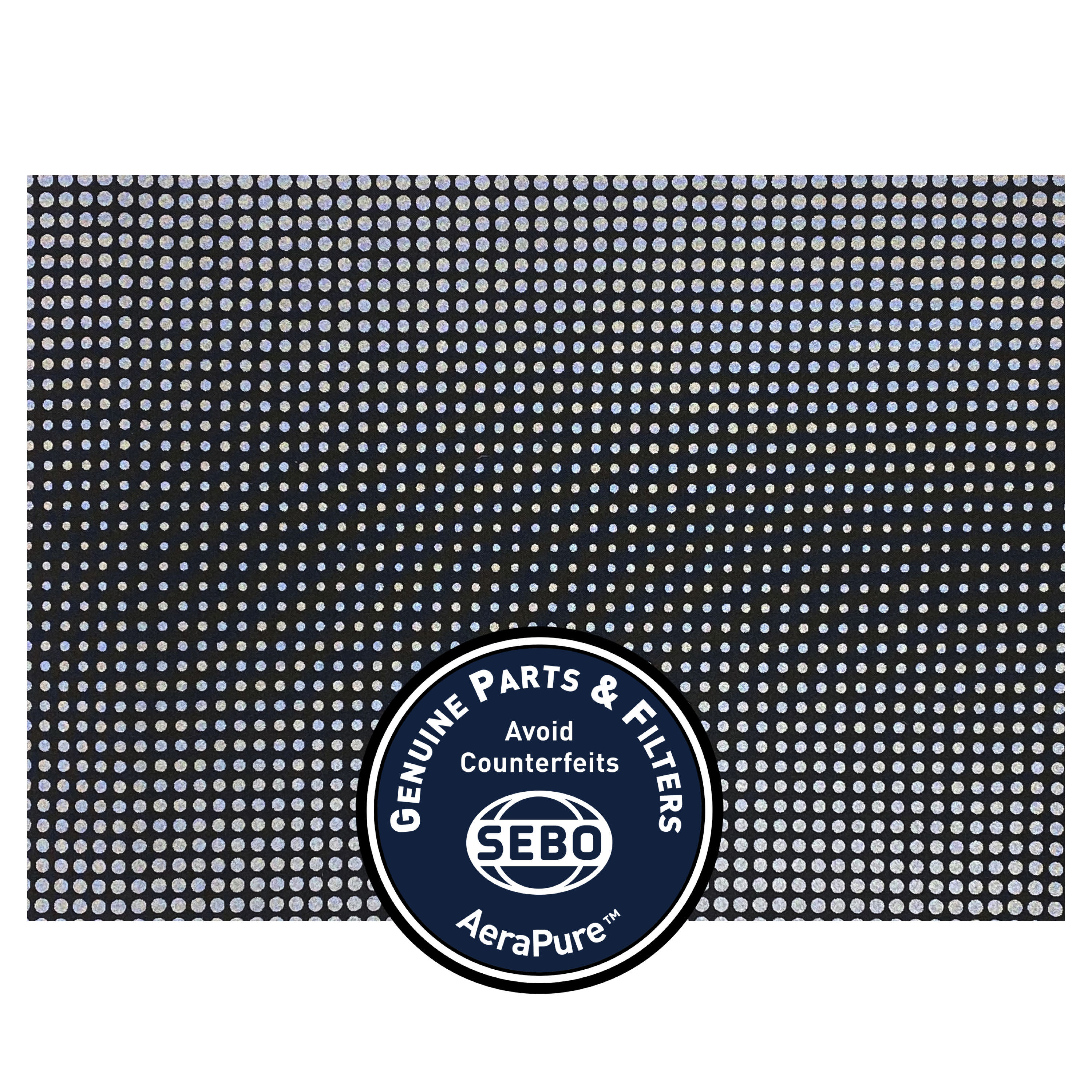 Exhaust Microfilter with textile, for FELIX Onyx (black/white, gradation)  
