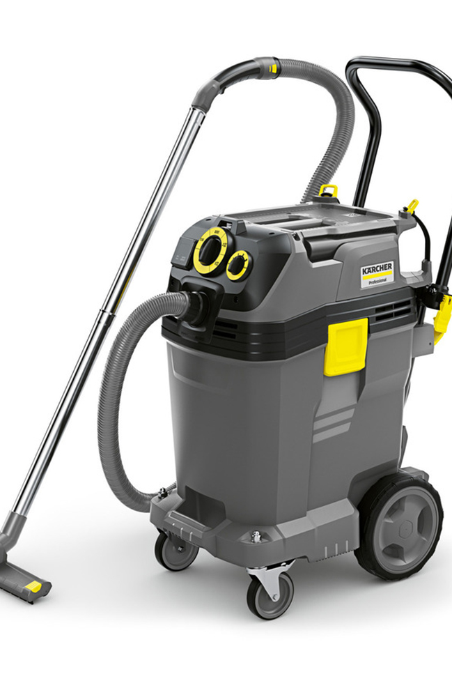 Karcher NT 50/1 Tact Te HEPA kacher, nt, 50/1, tact, HEPA, windsor, recover, wet, dry, compact, commercial, vacuum, cleaner, 13 gallon, professional, adjustable, integrated, power, outlet, 