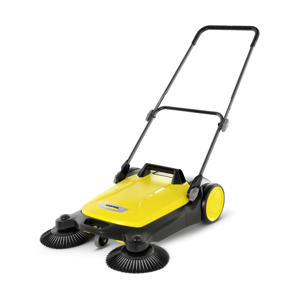Karcher S4 Twin Manual Sweeper karcher, s4, twin, manual, floor, sweeper, indoor, outdoor, professional, wide-area, commercial, janitorial, maintenance, 