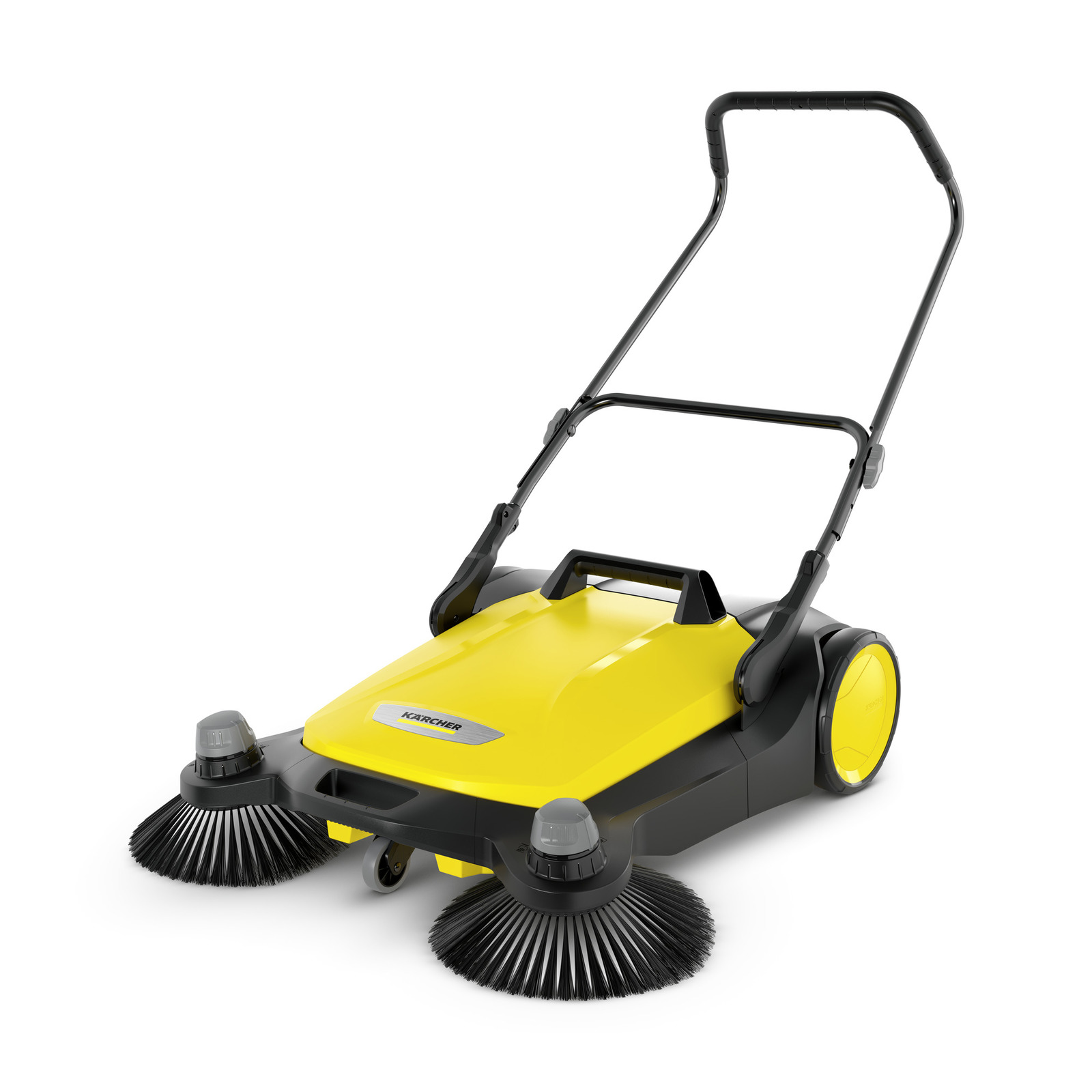 Karcher S6 Twin Manual Sweeper karcher, s4, twin, manual, floor, sweeper, indoor, outdoor, professional, wide-area, commercial, janitorial, maintenance, 